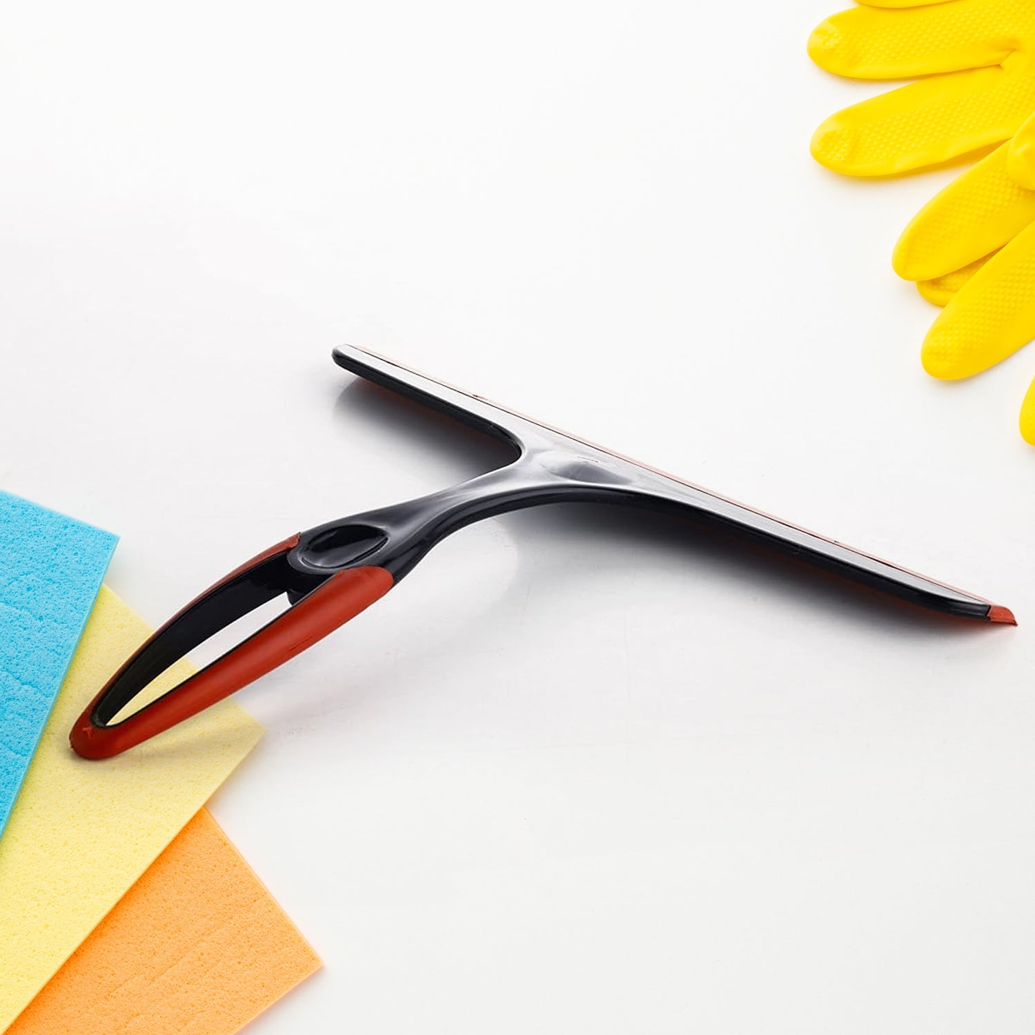 17754 Plastic Kitchen Wiper | Ideal for Kitchen Platform, Windows, Glass, & Car Windshield | Silicone Head | Multicolor | Pack of 1 pc 17754 Plastic Kitchen Wiper | Ideal for Kitchen Platform, Windows, Glass, & Car Windshield | Silicone Head | Multicolor | Pack of 1 pc